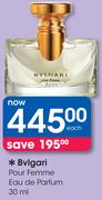 Bvlgari Pour Femme Eau De Parfum-30ml