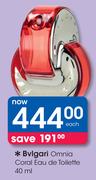 Bvlgari Omnia Coral Eau De Toilette-40ml