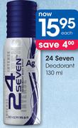 24 Seven Deodorant-130ml