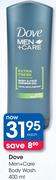 Dove Men+ Care Body Wash-400ml