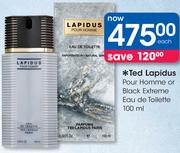 Ted Lapidus Pour Homme Or Black Extreme Eau De Toilette-100ml Each