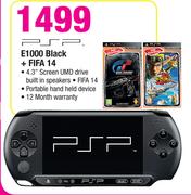 PSP E1000 Black + FIFA 14