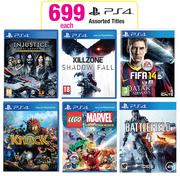 PS4 Assorted Titles-Each