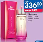 Lacoste Touch Of Pink Eau De Toilette-30ml