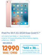 Apple iPad Pro Wi-Fi 3G 32GB Rose Gold 9.7" MLYJ2HC/A