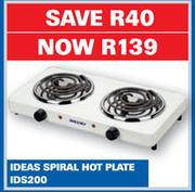 Ideas Spiral Hot Plate IDS200