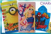 Character Fun Beach Or Hooded Towels-Each