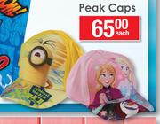 Character Fun Peak Caps-Each