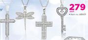 JCSA Sterling Silver Neckwear With CZ-Each