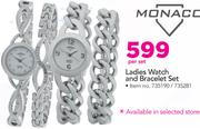 Monaco Ladies Watch And Bracelet Set-Per Set