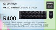 Logitech MK270 Wireless Keyboard & Mouse