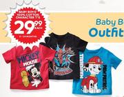 Baby Boys 100% Cotton Character T's (0-24 Months)-Each