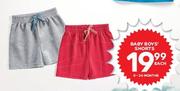 Baby Boys Shorts (0-24 Months)-Each