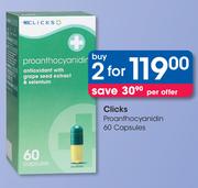 Clicks Proanthocyanidin-2x60 Capsules