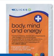 Clicks Body, Mind And Energy Sachet-2x5 Sachet Packs