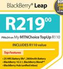 Blackberry Leap-On My MTNChoice TopUp R110
