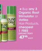 Organic Root Stimulator Or Vatika Hair Products-Each
