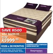 Sleepmasters Symphony Queen Base Set