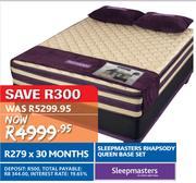 Sleepmasters Rhapsody Queen Base Set