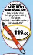 Autogear D-Ring Straps With Hook & Loop LS9D