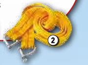 Autogear Tow Straps 4 Ton 12mm D Shackles TR40