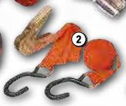 Autogear Luggage Straps & Tie Downs LH01-25mm x 4.3, 380Kg