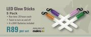 Camp Master LED Glow Sticks 5 Pack-Per Set