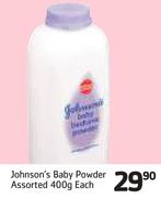 Johnson's Baby Powder Assorted-400g
