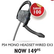 Gioteck PS4 Mono Headset Wired EX3