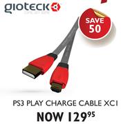 Gioteck PS3 Play Charge Cable XCI