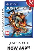 PS4 Just Cause 3