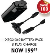Gioteck Xbox 360 Battery Pack & Play Charge