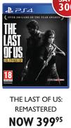 PS4 The Last Of Us Remastered