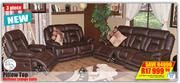 Pillow Top 3 Piece Recliner Lounge Suite