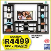 Prince 4-Piece Wall Unit
