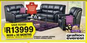 Grafton Everest Dynasty Leather Uppers 3-Piece Lounge Suite
