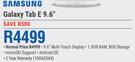 Samsung Galaxy Tab E 9.6"-Each