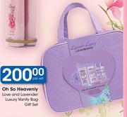 Oh So Heavenly Love & Lavender Luxury Vanity Bag Gift Set-Per Set