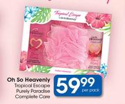 Oh So Heavenly Tropical Escape Purely Paradise Complete Care-Per Pack