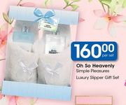 Oh So Heavenly Simple Pleasures Luxury Slipper Gift Set-Per Set