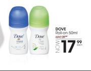 Dove Roll On-50ml Each