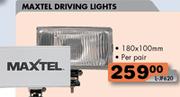 Maxtel Driving Lights-180X100mm Per Pair