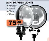 Mini Driving Lights-90mm Per Pair 