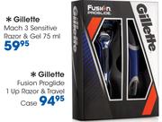 Gillette Fusion Proglide 1 Up Razor & Travel Case