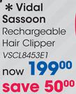 Vidal Sassoon Rechargeable Hair Clipper VSCL8453E1