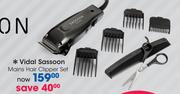 Vidal Sassoon Mains Hair Clipper Set