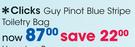 Clicks Guy Pinot Blue Stripe Toiletry Bag