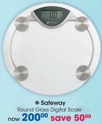 Safeway Round Glass Digital Scale