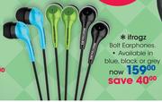 Ifrogz Bolt Earphones
