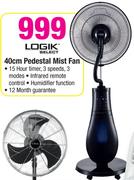 Logik 40Cm Pedestal Mist Fan
